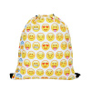 Tara Vak na záda 3D Smile Emoji, bílá