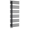 SAPHO SOPHINA 60 x 121,5cm 623W kúpeľňový radiátor, stredové pripojenie, čierna matná, IR702
