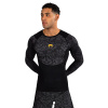 Pánsky rashguard longsleeve Venum x Ilia Topuria Unmatched Rashguard black/gold