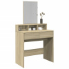 Toaletný stolík so zrkadlom dub sonoma 80x41x144,5 cm-ForU-848173
