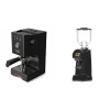 Gaggia Classic UP, black + Eureka Helios 75, black