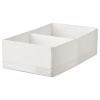 IKEA STUK úložný box s priehradkami 20x34x10 biely