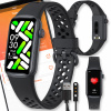 SMARTBAND SMARTWATCH NÁRAMOK OPASOK SMART HODINKY DÁMSKE ČIERNE WATCH SPORT