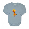 Dětské body Gama šedé giraffe vel.62