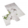 Bellatex koupelnové předložky 3D tisk sada sada 60x100, 60x50 cm Jadran