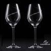 Poháre na víno COSMIC 470 ml 2 ks + pieskovanie (BBohemian crystal + svadobné gravírovanie)
