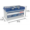 Bosch autobatéria 75Ah, S4 EFB 12V 730A, 0 092 S4E 100