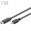 PremiumCord ku31cb1bk USB-C/male - USB 2.0 Micro-B/Male, 1m, černý