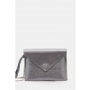 Kožená listová kabelka Pinko 104820.A2O9 strieborná ONE SIZE