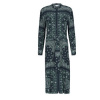 Tommy Hilfiger Dlhé šaty BANDANA VIS MIDI SHIRT DRESS LS Námornícka modrá