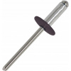 Otvorené hliníkové trhacie nity nerezová oceľ 5,0x18x14 mm RAL 8017