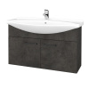 Dreja Umývadlová skriňa TAKE IT SZD2 105 - D16 Tmavý betón / Úchytka T06 / D16 Tmavý betón