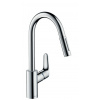 Hansgrohe Dřezová baterie Focus M41 s vytahovací sprškou, 2 proudy chrom 31815000