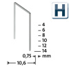 NOVUS Sponky H 37/6 supertvrdé / 5000 ks, 042-0535