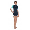 Tričko MARES RASH GUARD LOOSE FIT Short Sleeve - Krátky Rukáv - Voľný strih - Dámske XXS Fialová