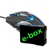 E-Blue Myš Auroza Gaming, 4000DPI, optická, 6tl., 1 koliesko, čierna, herná EMS639BKAA-UI