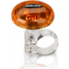 XLC Zvonček DD-M12 oranžová transparentní, 36 mm