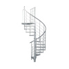 Minka STAIRS Vonkajšie točité schodisko Rondo Spino Zink Smart pr. 140 cm