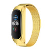 Kovový Náramek Xiaomi Mi Band 6/ 5/ 4 magnetické zapínání Zlatá