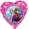 HOLLYWOOD Héliový balón srdce - Anna a Elsa - Frozen - 46 cm