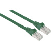 Intellinet 741026 RJ45 sieťové káble, prepojovacie káble CAT 6A S/FTP 7.50 m zelená fóliové tienenie, tienenie pletivom, tienený, bez halogénov 1 ks; 741026