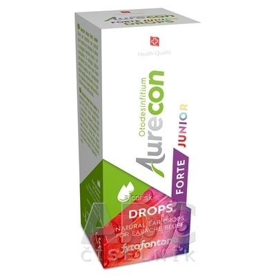 Herb-Pharma AG Fytofontana Aurecon DROPS FORTE JUNIOR ušné kvapky s obsahom rastlinných extraktov 1x10 ml