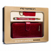 Peňaženka - Peterson Peterson Wallet Prírodná koža červená PTN BC-603-Red-Women's Product (Peterson peňaženka kožená prírodná darčeková súprava)