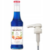 Barmanský sirup MONIN Blue Curacao HORKÝ POMARANČ 250 ml + Pumpička