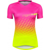 FORCE dres F MTB ANGLE LADY kr. rukáv, růžovo-fluo Velikost: XS