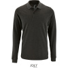 SOL's Collection Polokošile Perfect LSL Men, piqué, dlouhý rukáv, pánská COT252087r6413-charcoal me 3XL Melír charcoal