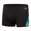 Speedo Allover Digital V-Cut Aquashorts Mens Black/Tr Cobalt 30