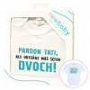 Body s potlačou New Baby Pardon tati,... máš šéfov dvoch! - darčekové balenie - 80 (9-12m)