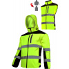 Lahti Pro Výstražná softshell s odopínateľnými rukávmi, žltá, 