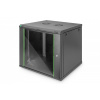 DIGITUS Digitus DN-19 09U-6/6-EC-SW rack 9U Nástenný regál Čierna (DN-19 09U-6/6-EC-SW)