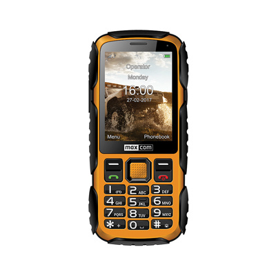 MAXCOM MM920 STRONG, Mobilný telefón IP67, žltý