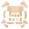 Bigjigs Rail koľaje Bigjigs Set 25 dielov