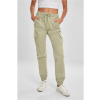 Women's high-waisted cargo jogging pants summerolive hnedá 5XL Urban Classics 4053838617236