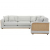 Livetastic ROHOVÁ SEDACIA SÚPRAVA, drevo, textil, svetlosivá - Online Only obývacie izby - 002232001802