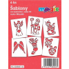 Papírové šablony MAGIC, 11x14cm, 6ks, sada F2 - MIKULÁŠ