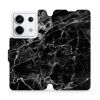 Flipové pouzdro Mobiwear - Xiaomi Redmi Note 13 Pro 5G / Poco X6 5G - V056P Černý mramor (Knížkové flip pouzdro, obal, kryt na mobil Xiaomi Redmi Note 13 Pro 5G / Poco X6 5G - V056P Černý mramor, mate