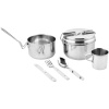 Set Strend Pro Grill, kempingová jedálenská súprava, nerez 13/15 cm