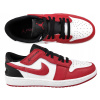 Air Jordan 1 Low FlyEase M DM1206-163 Red and White with Black - Nike 46 červená-bílá