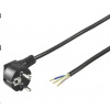 PREMIUMCORD Kabel Flexo síťový třížilový 230V s úhlovou vidlicí 2m černá kpsft2b