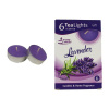 Morex Svíčka čajová LAVENDER 6ks MSC-TL1003