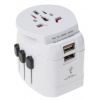 SKROSS Cestovní adaptér Evropa, Cestovní adaptér Austrálie, Velká Británie, Čína, USA, USB 6.3A