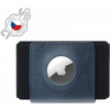 Fixed Tiny Wallet kožená peňaženka pre AirTag z pravej kože, modrá FIXWAT-STN2-BL