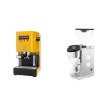 Gaggia New Classic EVO, yellow + Rocket Espresso FAUSTINO 3.1, white