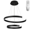 NEDES J4328/B Závesné LED svietidlo 120W, 3000K-6500K, 7800lm, IP20, diaľkový ovládač, stmiev., čierna