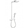 Hansgrohe Raindance Select E - Sprchový set Showerpipe 300 s termostatom ShowerTablet Select, 3 prúdy, biela/chróm 27127400