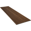 Denpanels Akustický panel WOOD Orech olej. prírod. MDF čierna plsť 240x60x2 cm